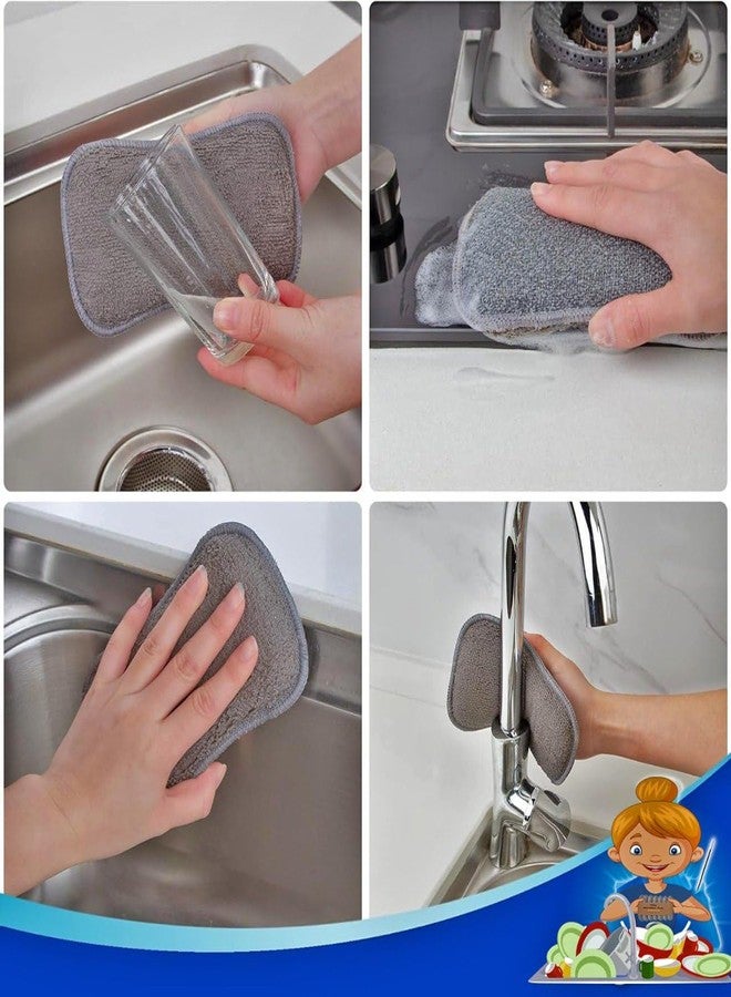 YEPZY ENTERPRISE YEPZY Multi-Purpose Scrub Sponge Pad (Pack of 5) – Reusable Non-Scratch Microfiber Scrubber for Kitchen & Bathroom | Dish Wash, Utensils Cleaning, Steel Wool & Wire Cloth Alternative - Image 2