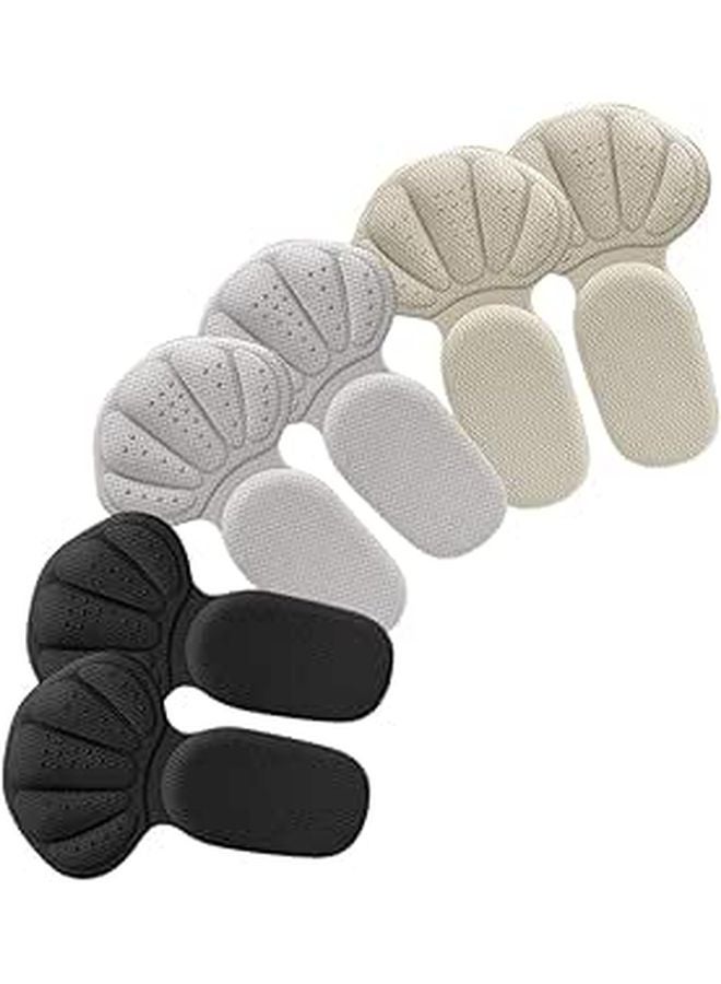3 Pairs Anti Slip Gel Heel Cushions Self Adhesive Foot Protector For Men And Women - Image 1