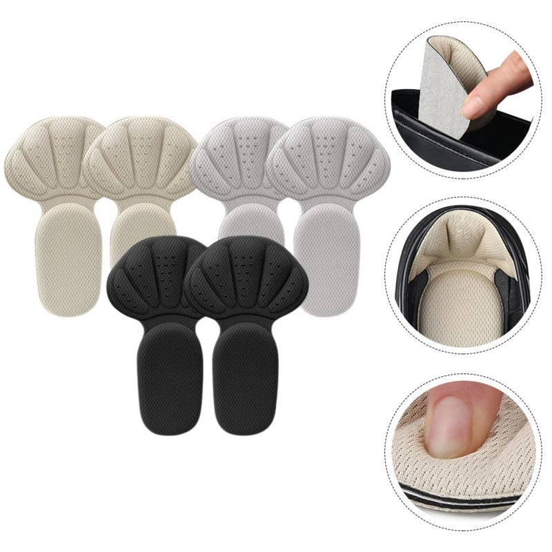 3 Pairs Anti Slip Gel Heel Cushions Self Adhesive Foot Protector For Men And Women - Image 4