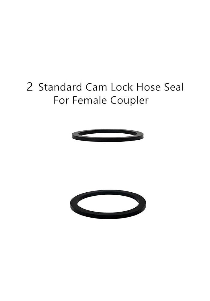 AQ AQSON AQSON Universal Aluminum E Type Hose Fitting Camlock with Gaskets - Set of 2 - Image 5