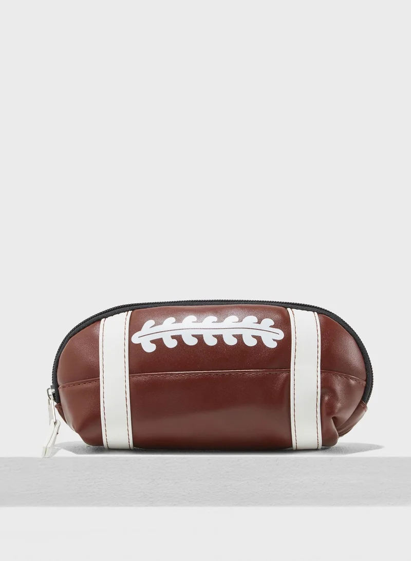 Mango Man Kids Rugby Ball Pencil Case
