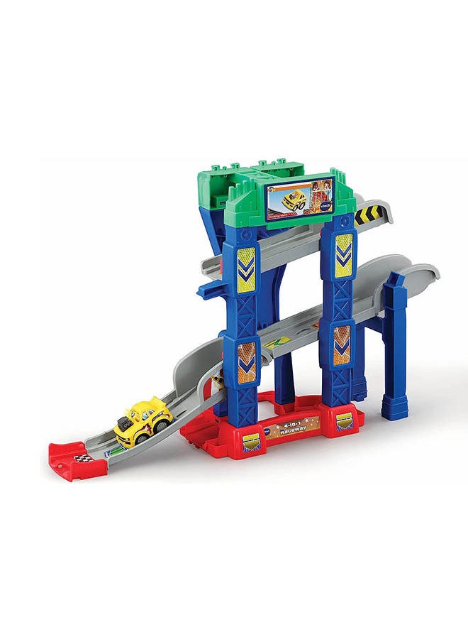 vtech - Toot Drivers 4-In-1 Raceway, Toy Car Racing Track For Boys And Girls, Car Tracks For Kids With Lights And Sounds - Image 1