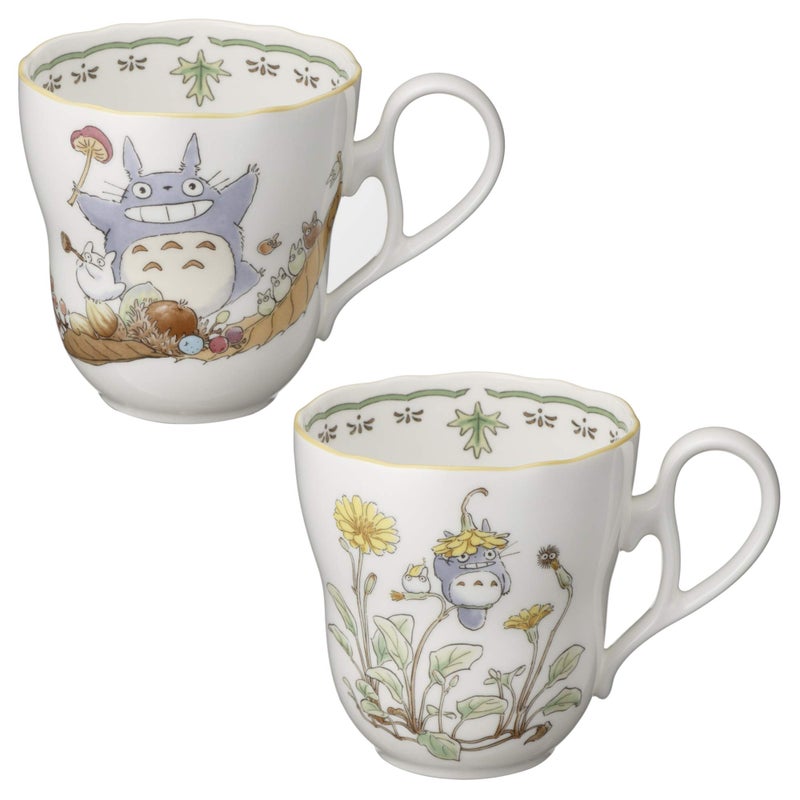 Noritake X Studio Ghibli Neighbor Totoro Pair Mug Cup TP97855/4924-37 - Image 2