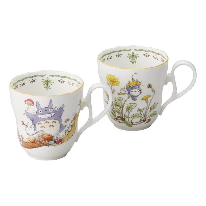 Noritake X Studio Ghibli Neighbor Totoro Pair Mug Cup TP97855/4924-37 - Image 1