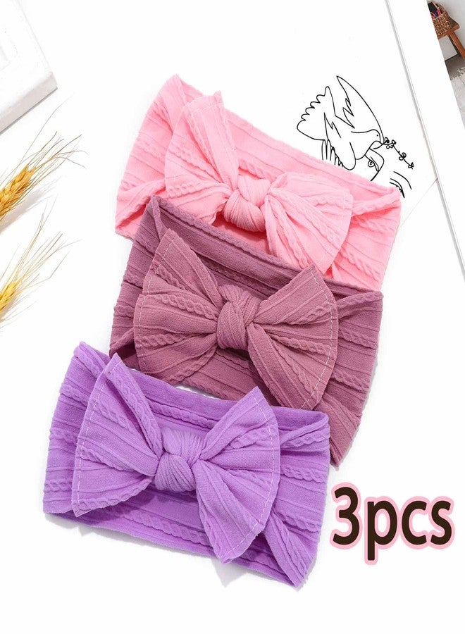 ووي عصابات رأس للأطفال من Woeoe، مصنوعة من النايلون، مزينة بفيونكات، إكسسوارات شعر للأطفال حديثي الولادة والرضع والأطفال الصغار. - Image 2