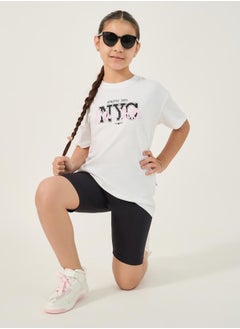 Styli Regular Fit Round Neck T-Shirt and Shorts Set  - Image 1