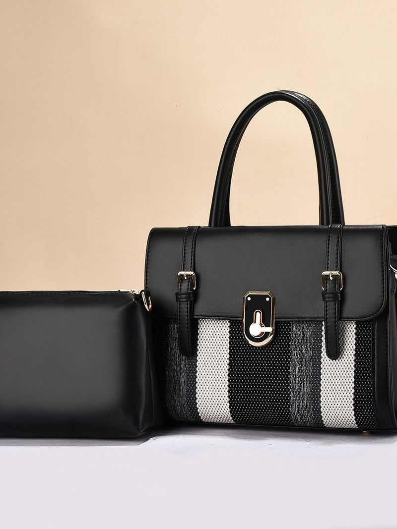 Sale Handbag 2025 Fashion Color-Blocking Simple And Elegant Tote Bag Mother Bag Simple And Stylish Women'S Bag - Image 4