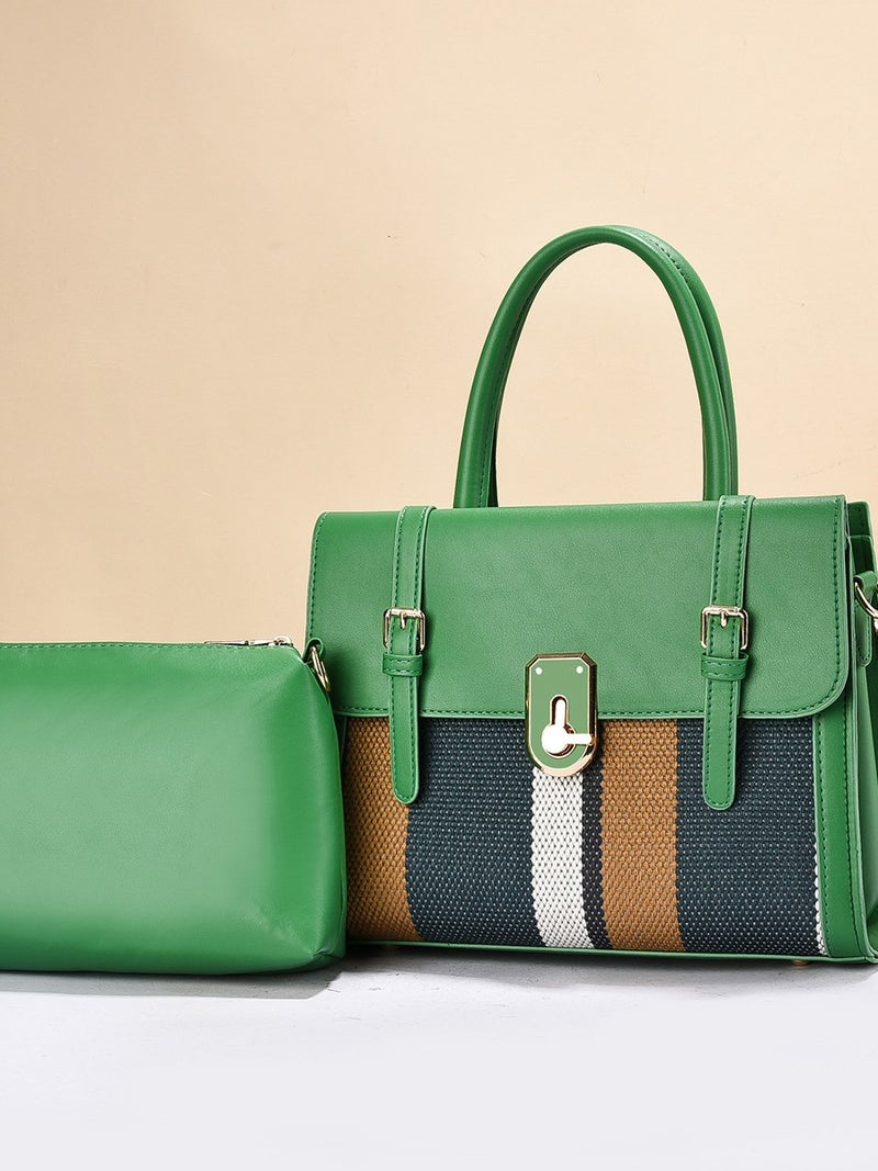 Sale Handbag 2025 Fashion Color-Blocking Simple And Elegant Tote Bag Mother Bag Simple And Stylish Women'S Bag - Image 3