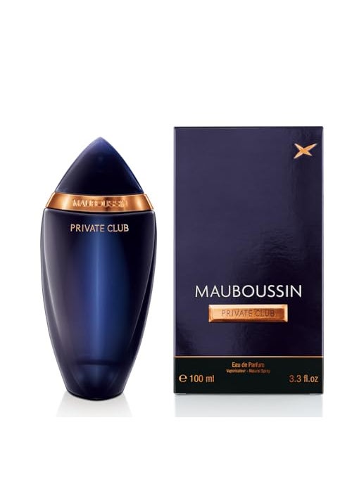 MAUBOUSSIN Mauboussin - Private Club 100ml (3.3 Fl Oz) - Eau de Parfum for Men - Woody & Oriental Scents 