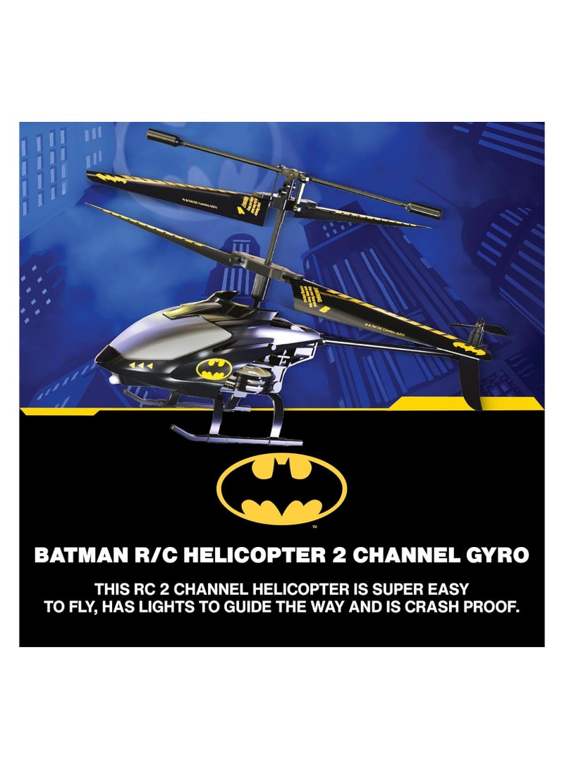 Bladez Bladez Batman RC Helicopter | 2-Channel Gyro Flight Control | LED Lights, Crash-Proof Design for Epic Aerial Battles  - Image 2