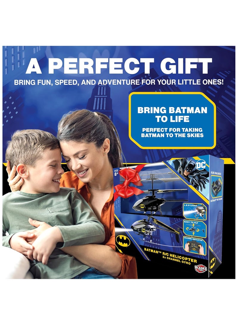Bladez Bladez Batman RC Helicopter | 2-Channel Gyro Flight Control | LED Lights, Crash-Proof Design for Epic Aerial Battles  - Image 5