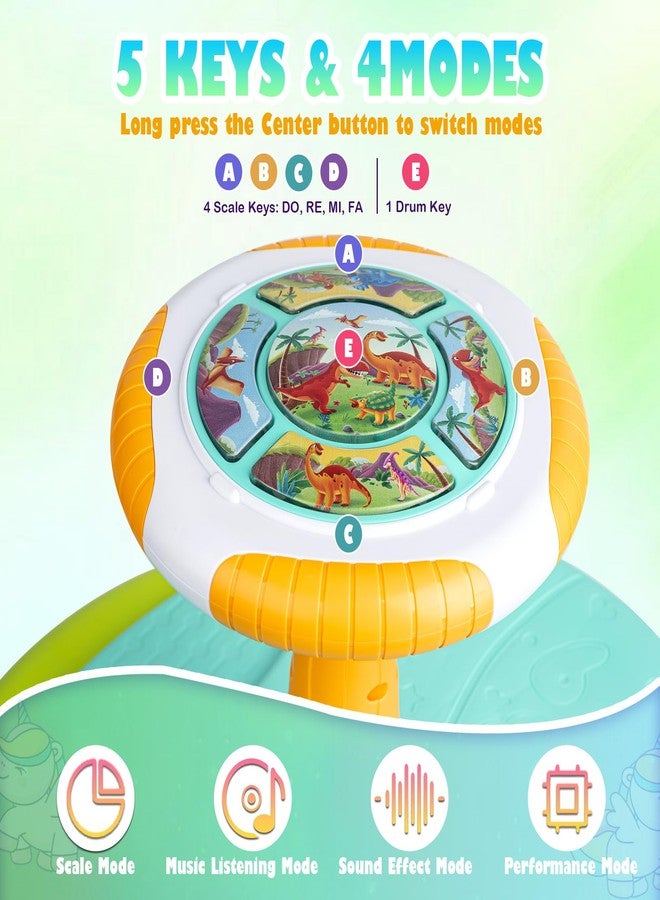 VROGTIK Dinosaur Sit and Spin Toys for Toddlers 1-3, 360° Toddler Spinning Seat with LED Lights and Music Christmas Birthday Gift for 1 2 3 Years Old Boys Sensory Toys Toddler Activities - Image 4