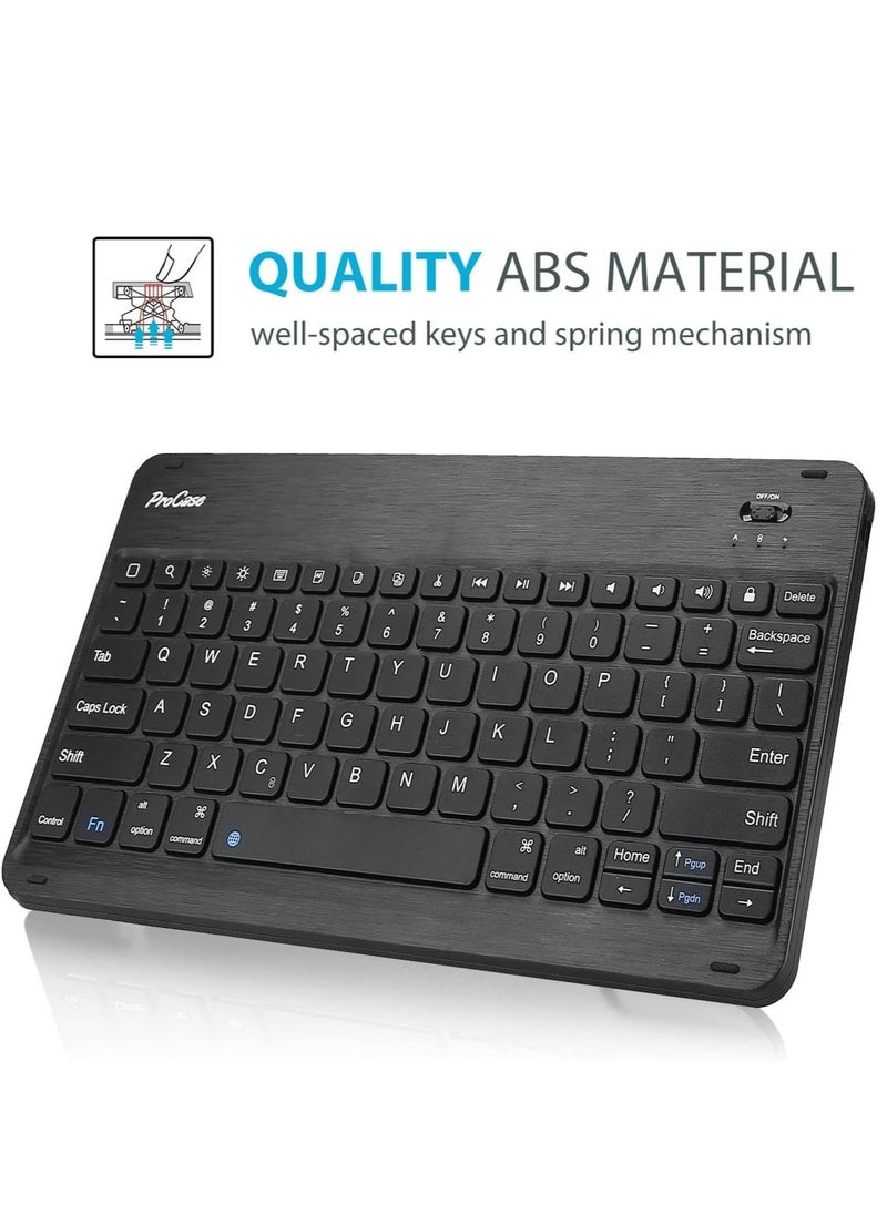 ELTRAZONE Wireless Keyboard Case for Galaxy Tab S8 Plus/S7 FE/S7 Plus 12.4 Inch – Magnetic Detachable, S Pen Holder, Lightweight & Protective (Black) - Image 4