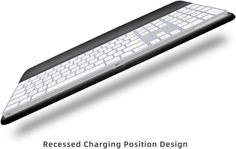 VAYDEER Magic Keyboard Wrist Rest Ergonomic Keyboard Stand Compatible with Magic Keyboard 2 with Numeric Keypad Black Silicone - Image 5