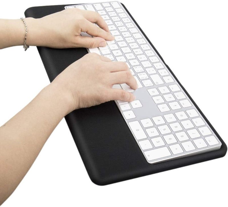 VAYDEER Magic Keyboard Wrist Rest Ergonomic Keyboard Stand Compatible with Magic Keyboard 2 with Numeric Keypad Black Silicone - Image 1