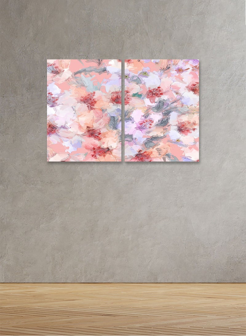 ماركتنا لوحة جدارية فنية لتزين الحائط  بتصميم عصري, قطعتين ,القياس:80x60سم - Image 1