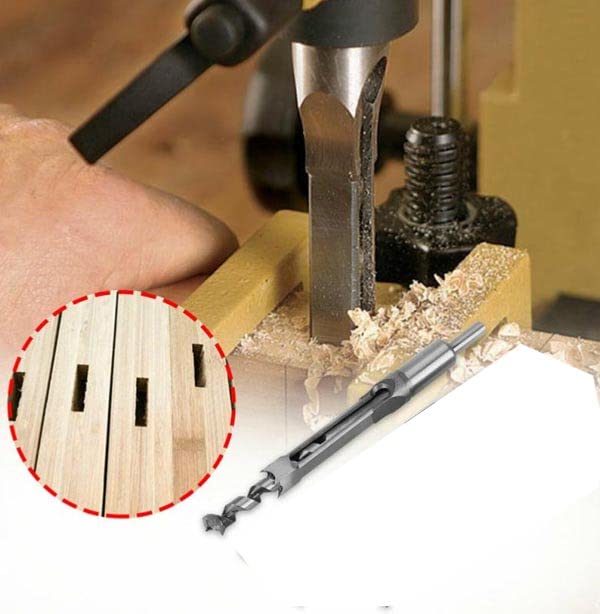 NITYA 6MM HSS Hole Square Drill Mortising Chisels Woodworking Tool suitable for drilling wood, like MDF, particle board, pine wood, basswood  - Image 3