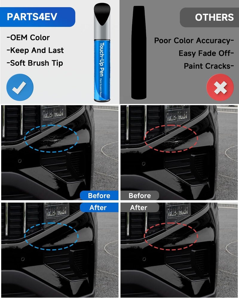 RSACET Touch Up Paint Compatible with Kia Exact Match Touch Up Paint Car Scratch Repair (Fusion Black（FSB）) - Image 2