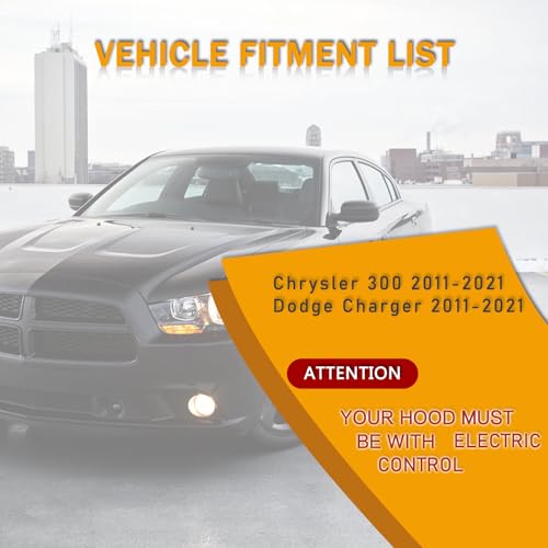 GrteRokky Hood Latch Compatible with Chrysler 300 20112021 Dodge Charger 20112021 Engine Hood Lock Latch Replacement 68261142AA 55113780AB 55113780AC 55113780AD - Image 3
