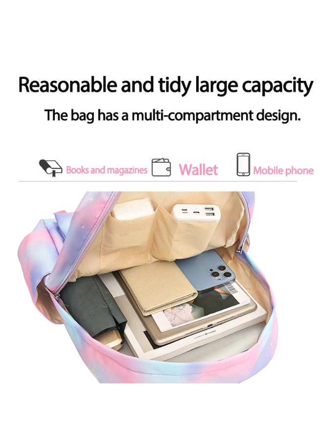 General Vibrant cartoon print bag combination! Lightweight design + large-capacity partition | Fully adapted for children/student/outdoor sports - 173  - Image 3