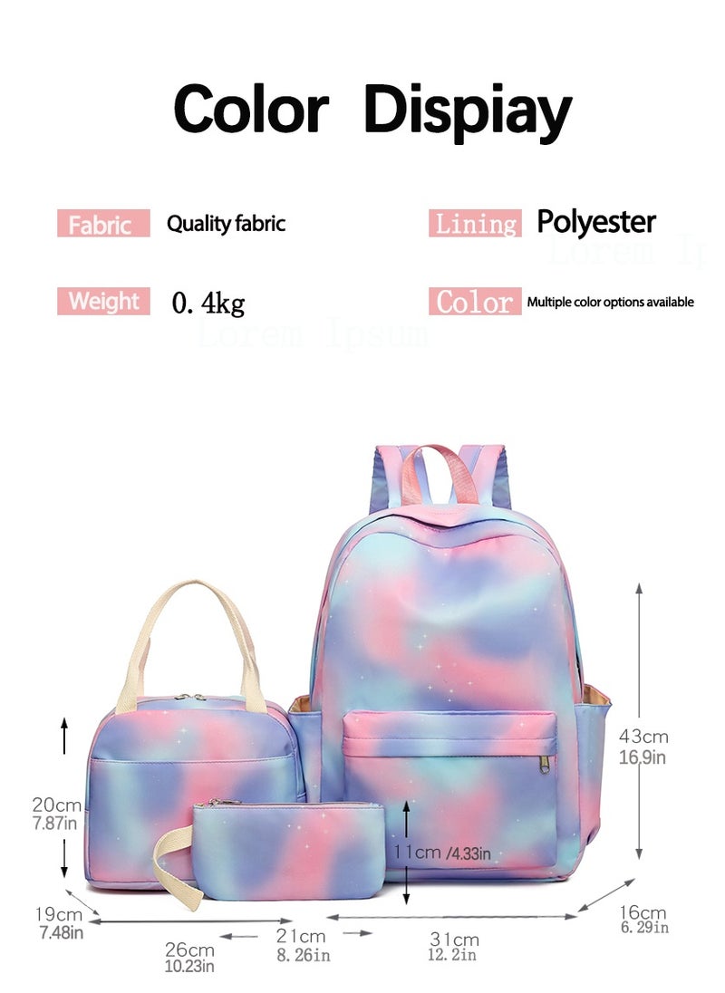 General Vibrant cartoon print bag combination! Lightweight design + large-capacity partition | Fully adapted for children/student/outdoor sports - 173  - Image 1