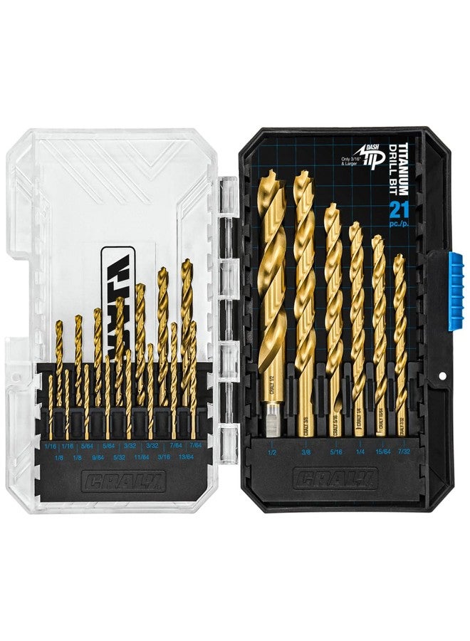 CRALY Jobber Drill Bits，21-Piece - Image 1