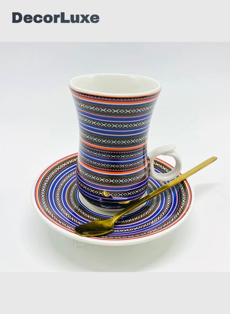 DecorLuxe 3-Piece Tea Cup Set. Ceramic Tea Cup Gift Box Set. - Image 2