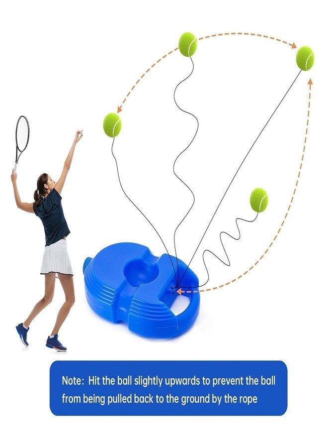 ZEELPETAL كرة تدريب تنس وكريكت من زيلبيتال مع خيط، مجموعة تدريب فردية، كرة تدريب تنس ذاتية، تُملأ بالرمل أو الماء، متعددة الألوان، مجموعة واحدة، قطعة واحدة - Image 5