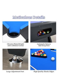 Billiards Table Indoor Entertainment 7FT Auto Ball Return America Pool Perfect for Family Game Room - pzsku/ZB25968182F84368BBF48Z/45/_/1731484181/115070a9-29b0-41a8-8e85-540e1ede83c0