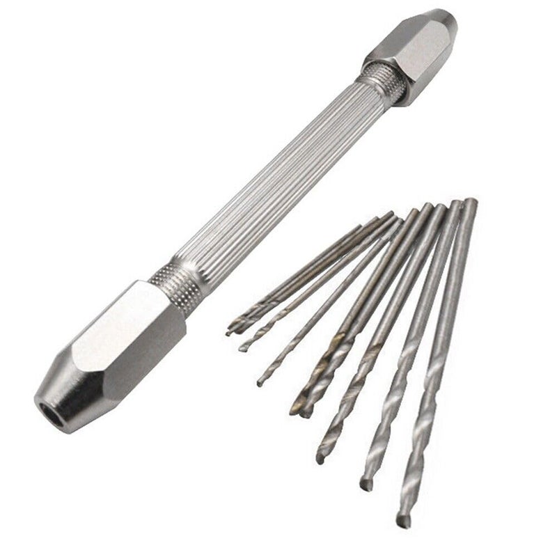 Double End Pin Vise Hand Chuck 10 Drill Bit Jewelry Watch Repair MaintainTool Pack of 1 - Image 1