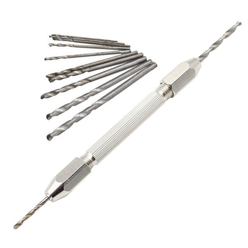 Double End Pin Vise Hand Chuck 10 Drill Bit Jewelry Watch Repair MaintainTool Pack of 1 - Image 2