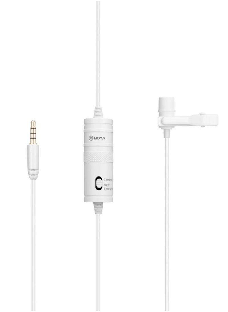 BOYA Boya BY M1 Lavalier Microphone White  - Image 1