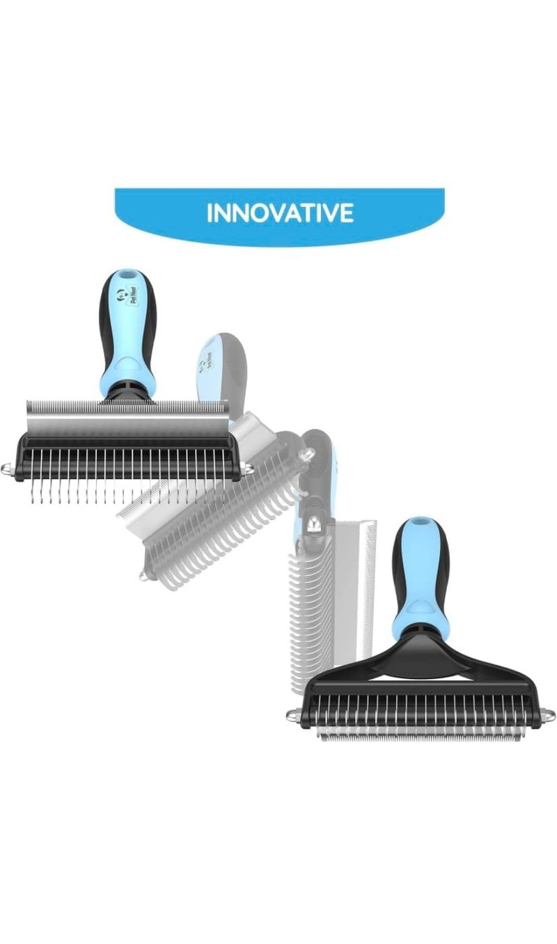 PRITASHA Dog Brush And Cat Brush 2 Sided Pet Grooming Tool Easy Mats & Tangles Removing No More Nasty Shedding And Flying Hair - Image 5