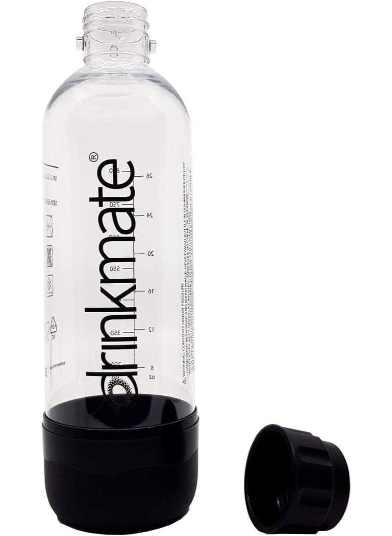 درينك مايت صانعة الصودا بزجاجة كربونات سوداء سعة 1 لتر - Image 2