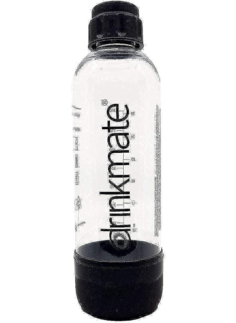 درينك مايت صانعة الصودا بزجاجة كربونات سوداء سعة 1 لتر - Image 1