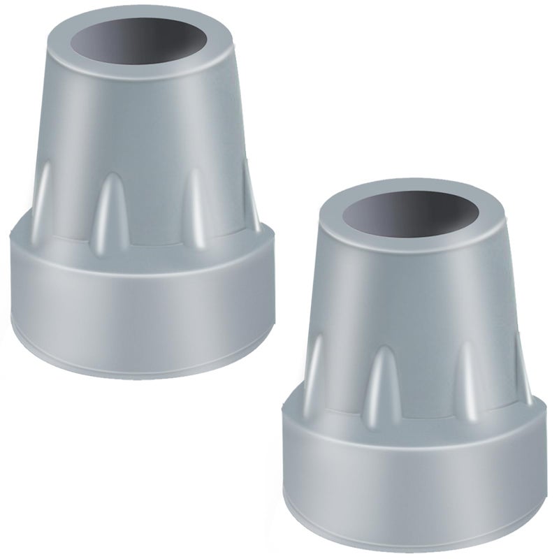 ATUOE Crutch Tips 2 Pack 78 inch Heavy Duty Replacement Cane Tips Rubber Crutch Tips for Walking Canes Walking Sticks Gray - Image 3