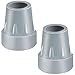ATUOE Crutch Tips 2 Pack 78 inch Heavy Duty Replacement Cane Tips Rubber Crutch Tips for Walking Canes Walking Sticks Gray - Image 1