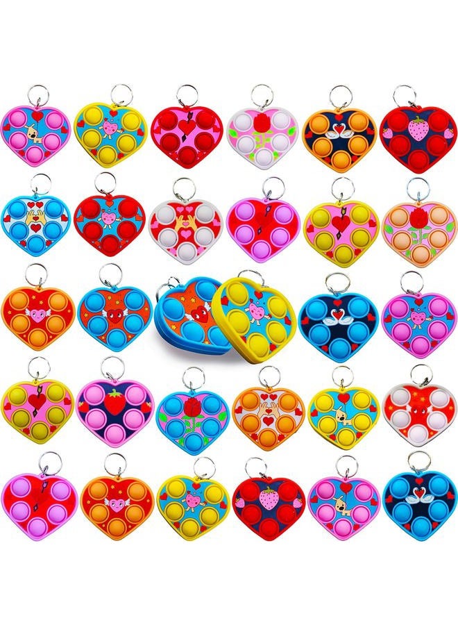 mypush popo 50 Packs Classroom Students Bulk Mini Pop Heart, Graduation Valentine Day Holiday Party Favors - Image 3