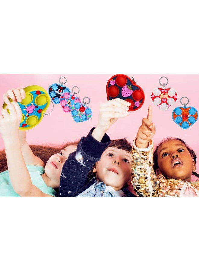 mypush popo 50 Packs Classroom Students Bulk Mini Pop Heart, Graduation Valentine Day Holiday Party Favors - Image 5