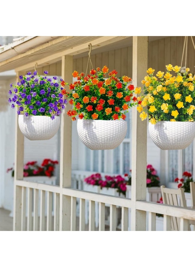 AIWANTO 12 Bundles Artificial Flowers - UV Resistant Fake Flowers for Outdoor & Indoor Decor  - Image 2