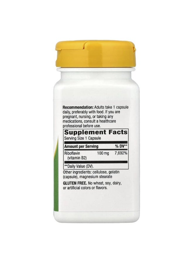 Nature's Way Riboflavin Vitamin B2, 100 mg, 100 Capsules Packaging May Vary - Image 2
