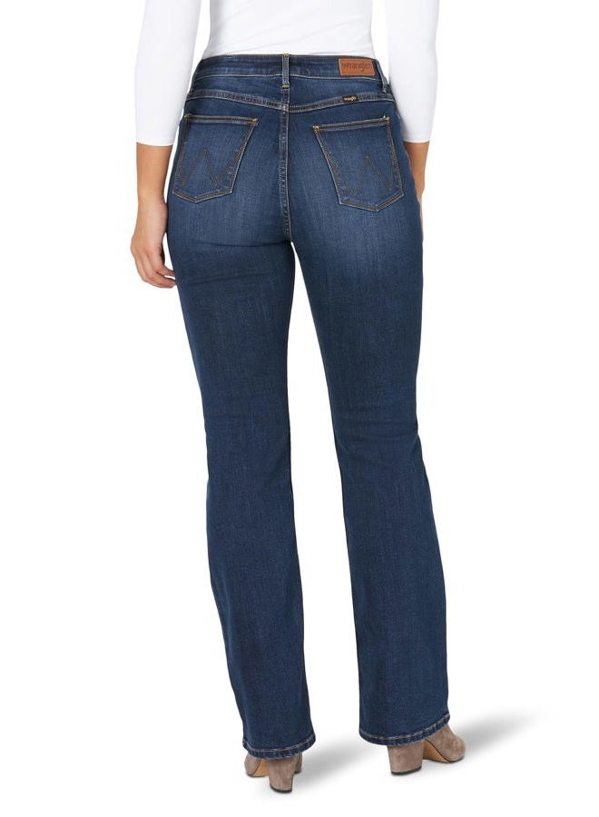 Wrangler Women's High Rise True Straight Fit Jean, Stockton, 16W x 32L - Image 2