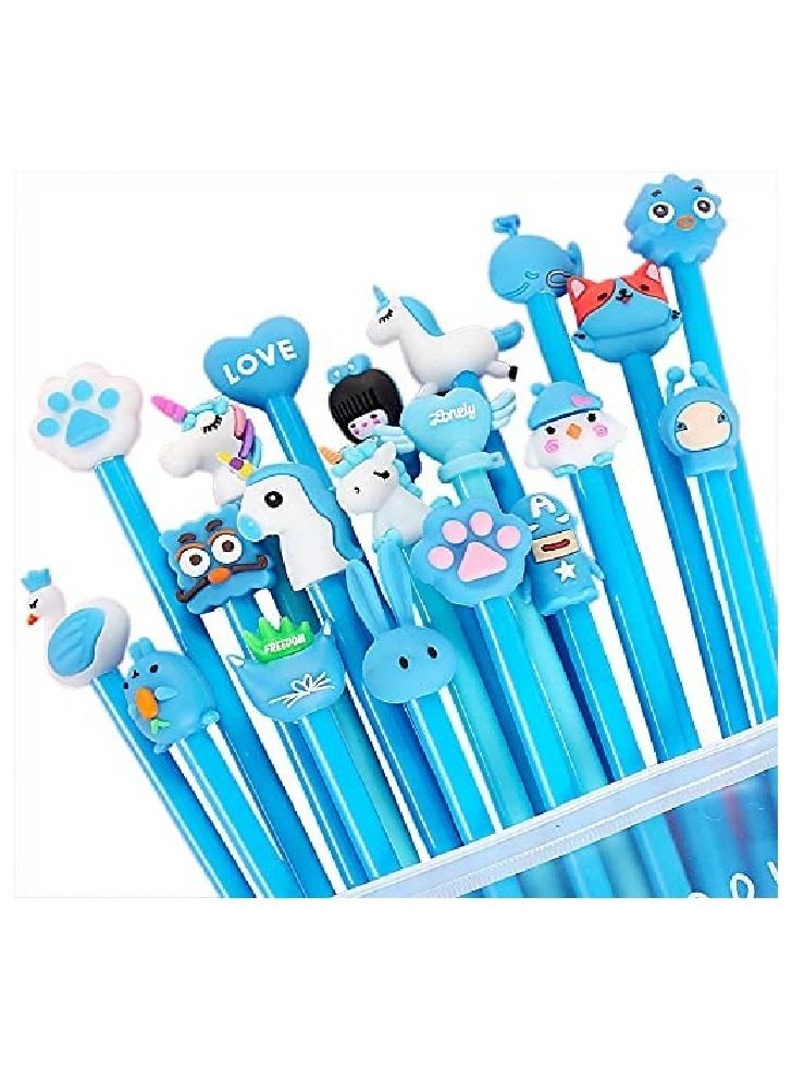 20 pack Cartoon Gel Ink Pens Assorted Style Writing Pens for Kiddos Birthday Present School Prize Student Gift Fun Girl Pens - Image 1
