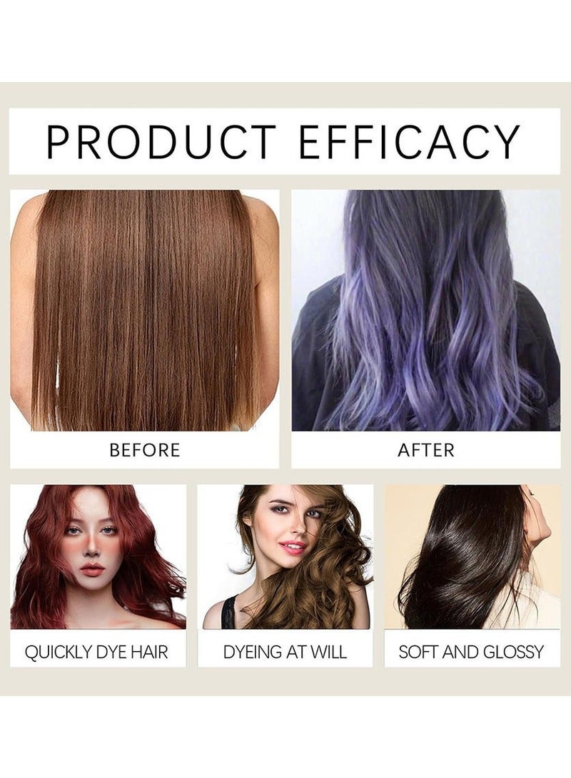 POLAR Hair Dye Shampoo, Natural Hair Color Shampoo For Gray Hair Coverage, Haircare Suitable For Women & Men 200ml (Dark Brown) - Image 4