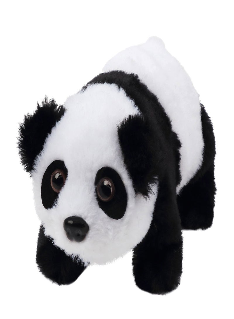 Zikra Interactive Electronic Pet, Crawling Panda Plush Bunny Toy with Sounds Movements Animated Walking Wiggle Ears Twitch Nose Gift for Toddlers Birthday, Stuffed Animal Electric Gift - Image 4