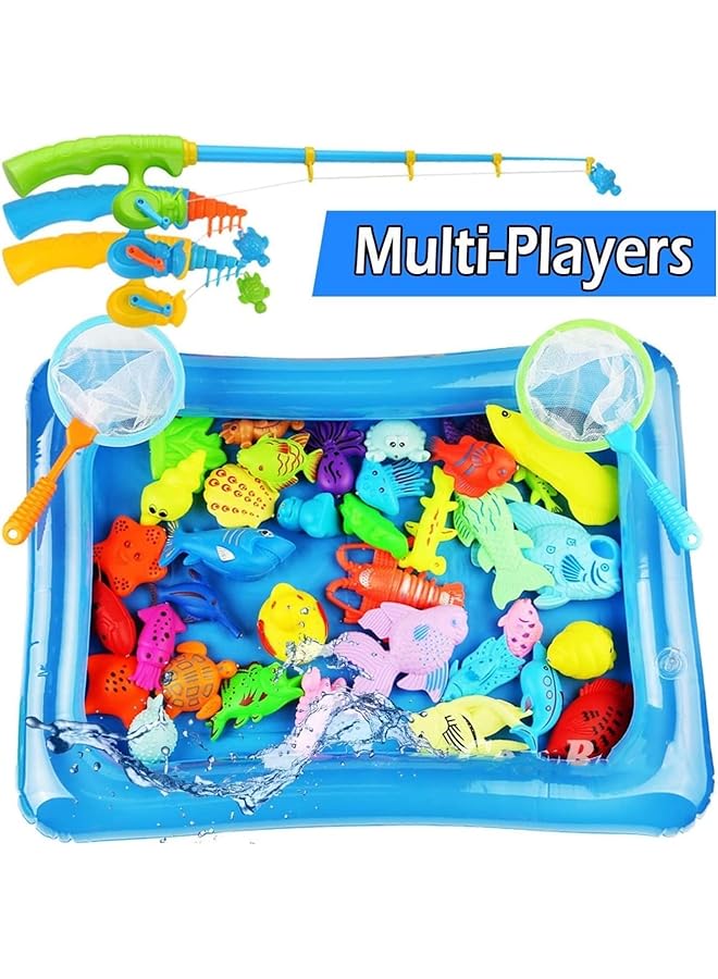 إيروريكس ألعاب صيد السمك للأطفال، ألعاب عائمة مغناطيسية، عمود مغناطيسي، قضيب صيد السمك، شبكة، طاولة ماء، حوض استحمام - Image 3
