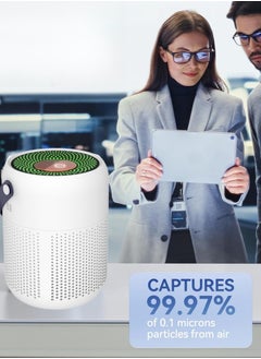 Milatech Air Purifiers for Bedroom, Room Air Purifier HEPA Filter for Allergies, Pet Dander Odor , Small Air Purifier  - Image 4