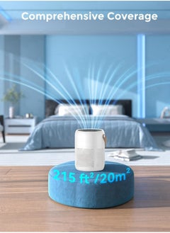 Milatech Air Purifiers for Bedroom, Room Air Purifier HEPA Filter for Allergies, Pet Dander Odor , Small Air Purifier  - Image 5