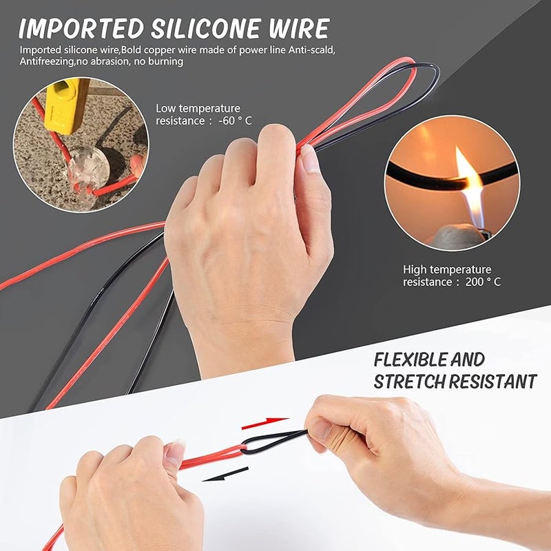 handskit Electrical Multimeter Test Leads Set with Alligator Clips Test Hook Test Probes Lead Professional Kit 1000V 10A CAT.II - Image 2