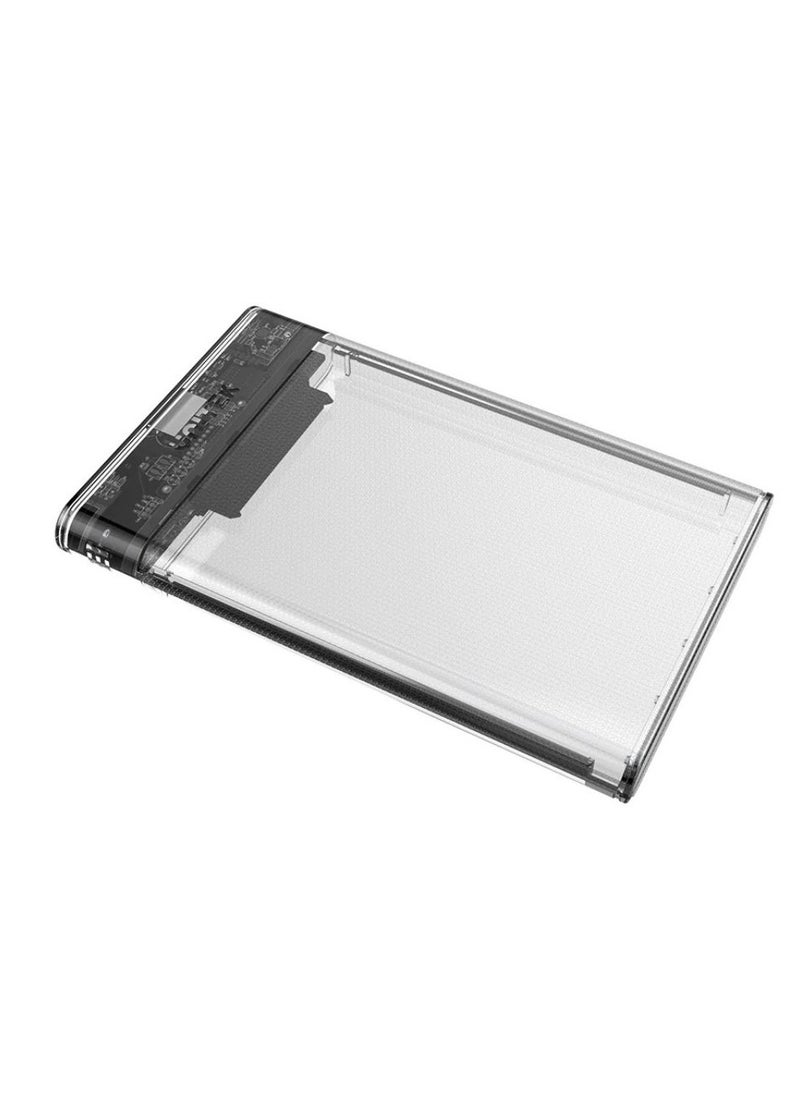 UNITEK - UNITEK DiskGuard Limpid R Transparent SATA III 2.5-Inch Hard Drive Enclosure for HDD and SSD with USB 3.0 High-Speed Data Transfer and Tool-Free Installation - Image 1